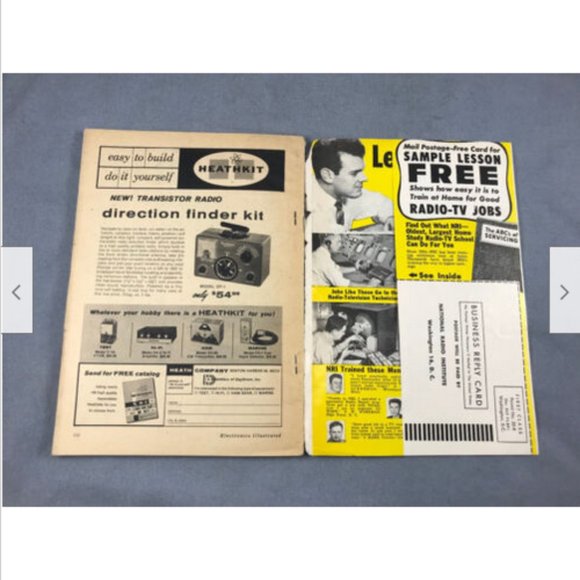 1958 Vtg Electronics Illustrated Magazine May Vol 1 No 1 Fawcett Radio Stereo - Picture 2 of 5